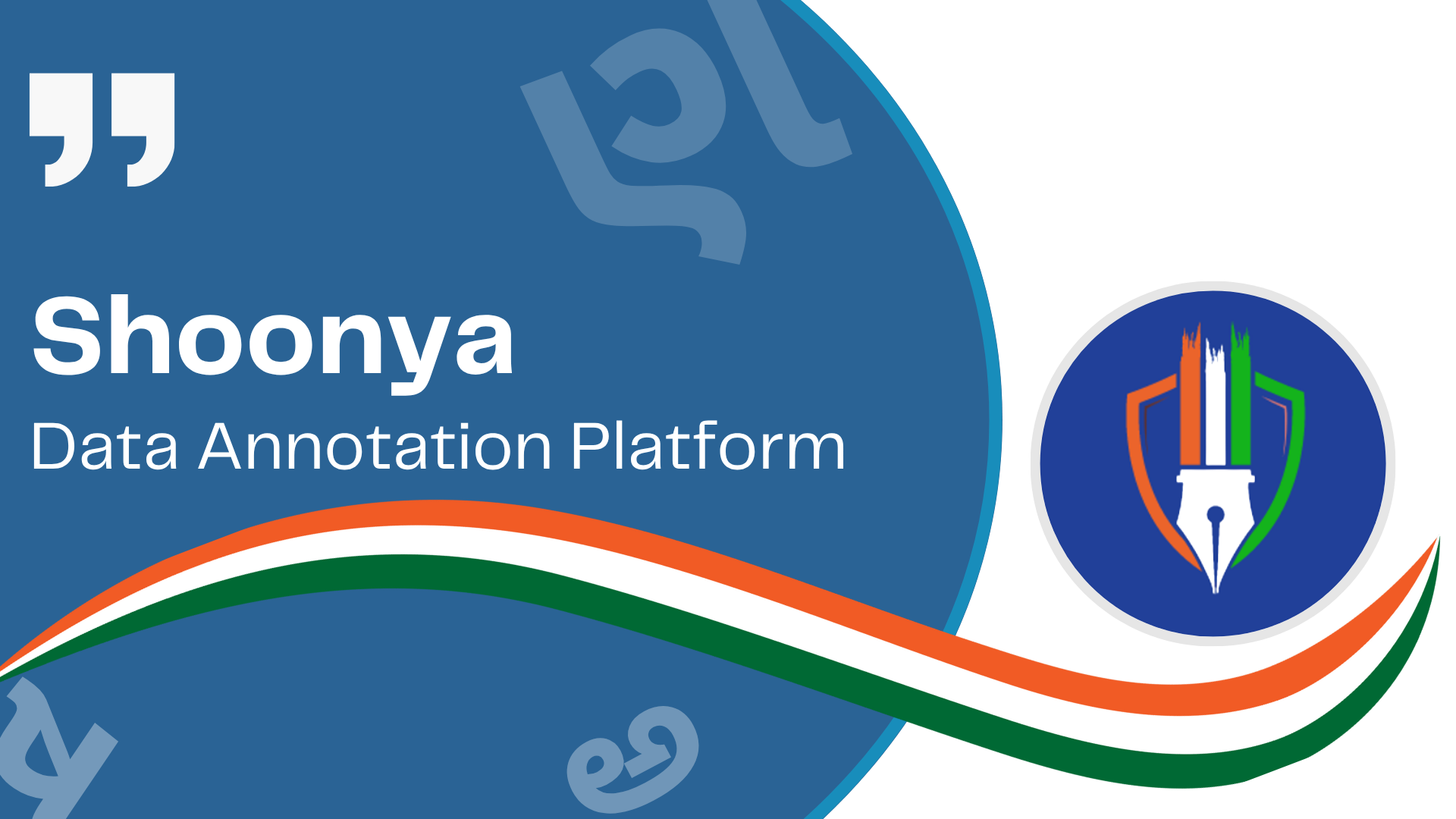 Cover image for Shoonya - AI4Bharat’s AI-powered Data Annotation Platform